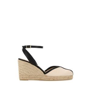 Castaner Women Ivory Canvas Cecilia Wedges
